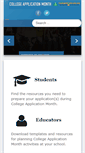 Mobile Screenshot of ciccollegeappmonth.org
