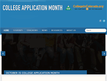 Tablet Screenshot of ciccollegeappmonth.org